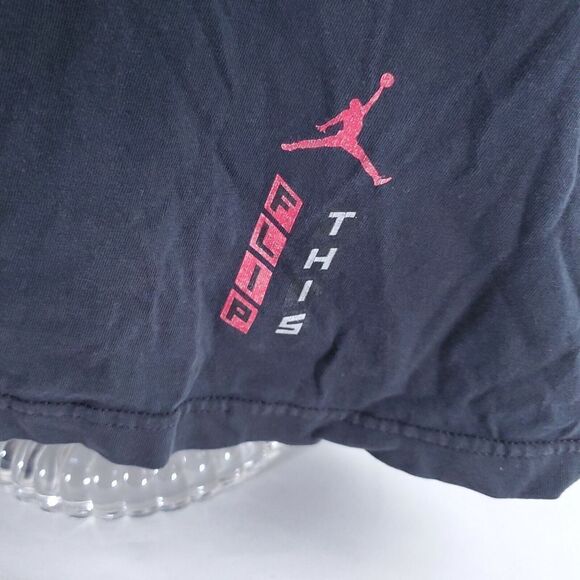 Nike Air Jordan Mens XL Flip This T Shirt Early 2000s Black Short Sleeve - Picture 2 of 8